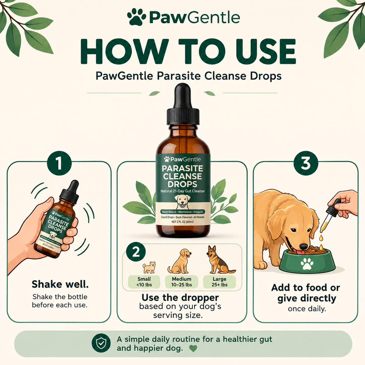 PawGentle Parasite Cleanse Drops